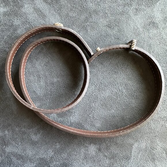 David Yurman Triple Wrap Cable Bracelet in Brown Leather - Picture 12 of 13